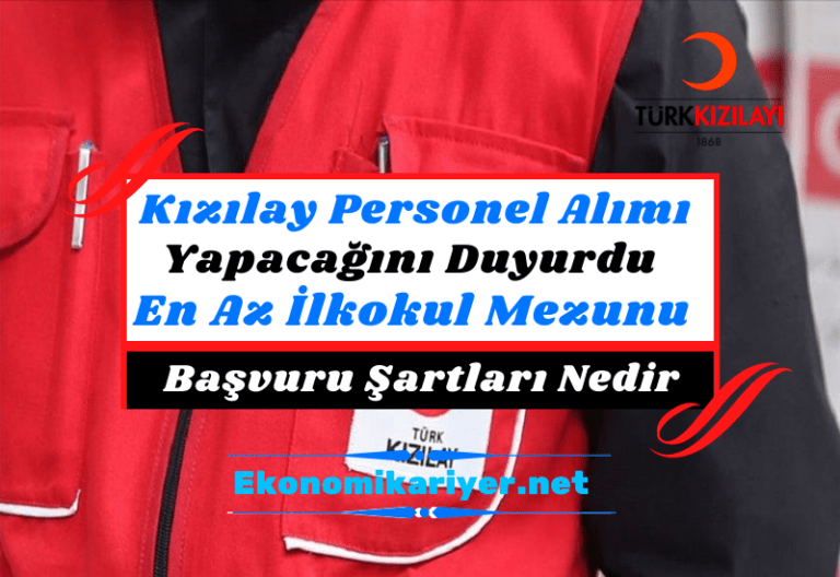 kızılay personel alımı