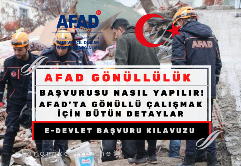 afad gönüllü olma şartları