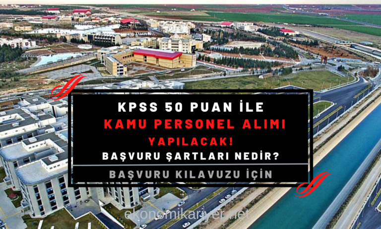 kpss 55 puan ile kamu personel alımı