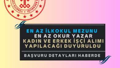 en az ilkokul mezunu kadın ve erkek işçi alımı