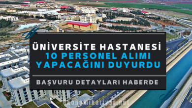 üniversite hastanesi kamu personel alımı