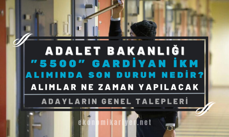 adalet bakanlığı gardiyan ikm alımları 2023