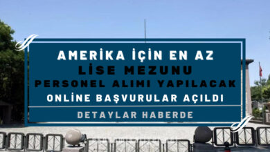 amerika için en az lise mezunu pe rsonel alımı