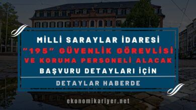 milli saraylar idaresi personel alımı