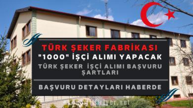 türk şeker fabrikası personel alımı
