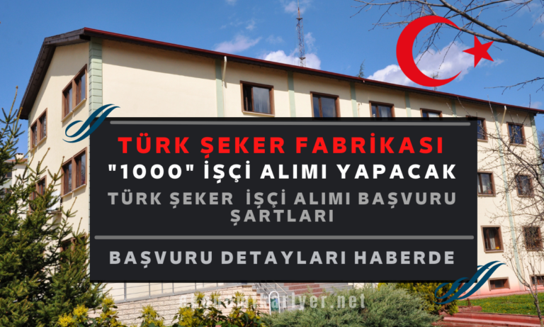 türk şeker fabrikası personel alımı