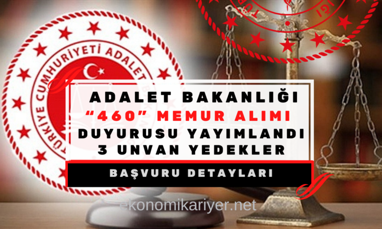 adalet bakanlığı personel alımı 2024
