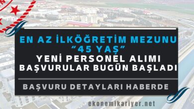 en az ilköğretim personel alımı