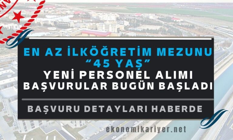 en az ilköğretim personel alımı