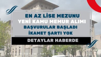 en az lise mezunu kamu memuru alımı
