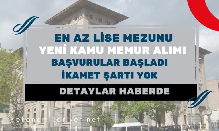 en az lise mezunu kamu memuru alımı