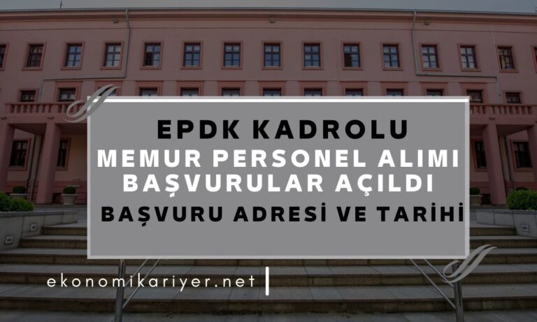 epdk personel alımı