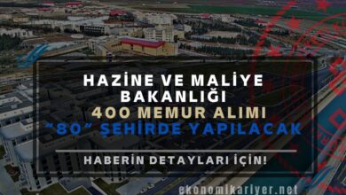 hazine ve maliye bakanlığı personel alımı
