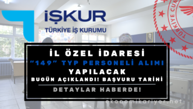 il özel idaresi personel alımı