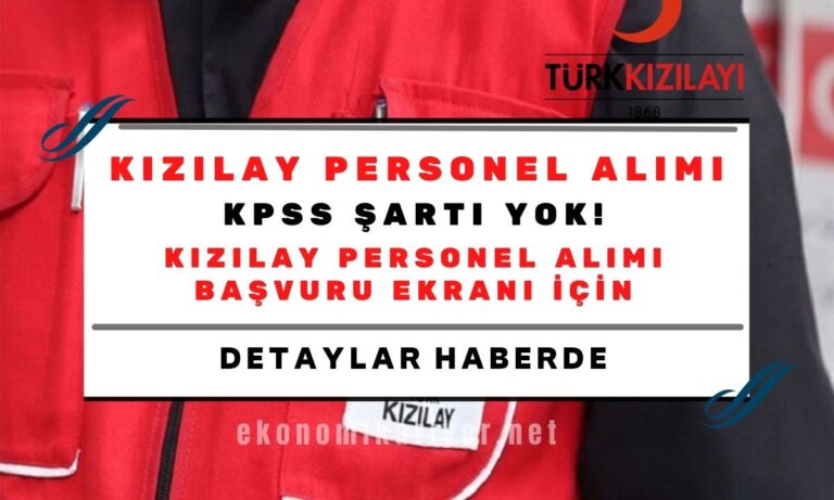 kızılay personel alımı