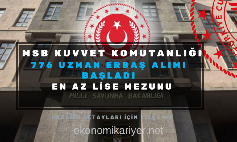 msb uzman erbaş alımı 2024