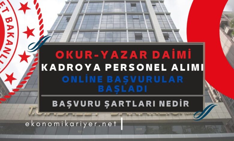 okur yazar kamu personel alımı