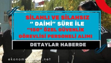 özel güvenlik görevlisi alımı