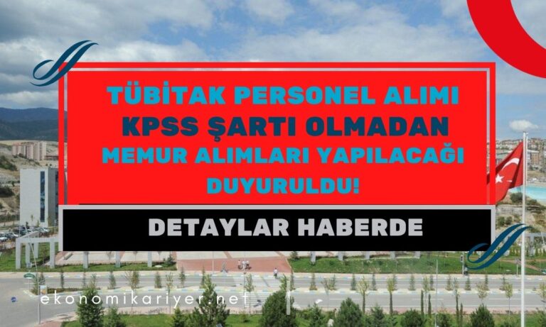 tübitak personel alımı