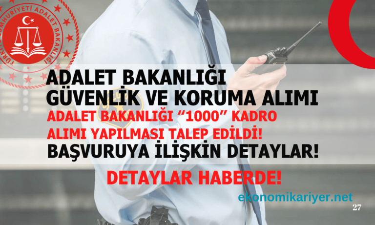 adalet bakanlığı güvenlik koruma alımı