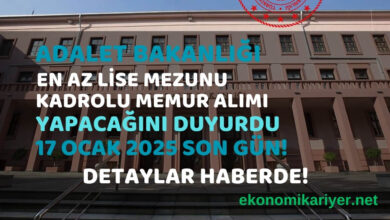adalet bakanlığı memur alımı