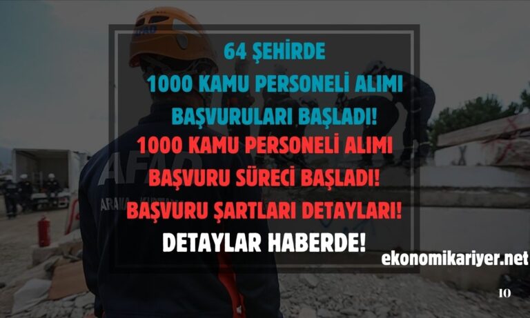 afad kamu personeli alımı