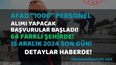 afad personel alım