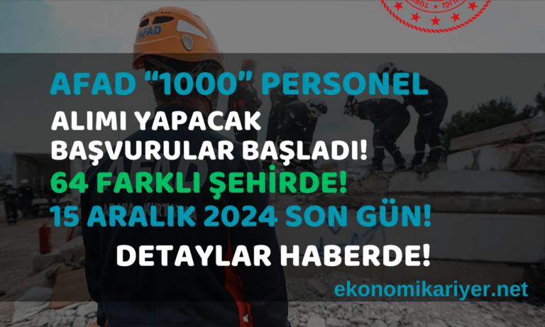 afad personel alım