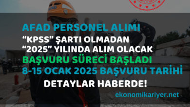 afad personel alımı