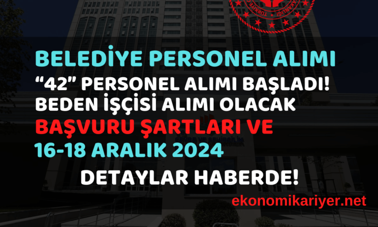 belediye işçi alımı