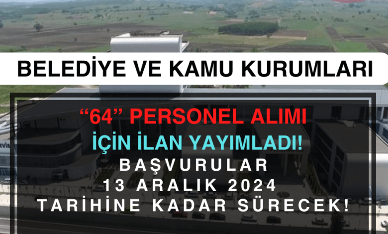 belediye işçi alımı