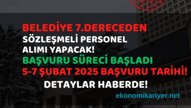 belediye personel alımı