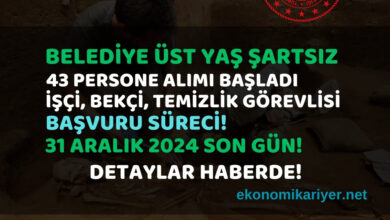 belediye personel alımı