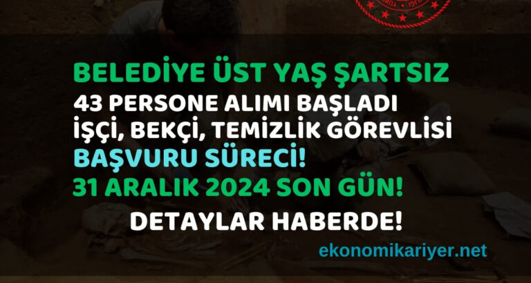 belediye personel alımı