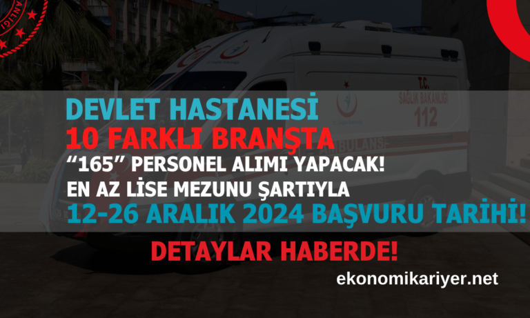 hastane işçi alımı
