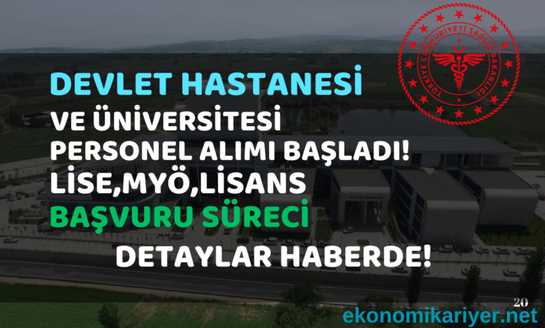 devlet hastanesi personel alımı
