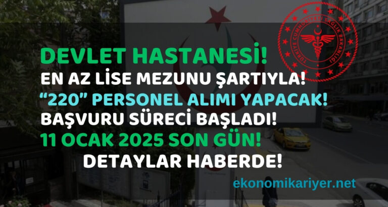 devlet hastanesi personel alımı