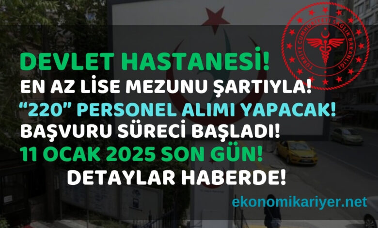 devlet hastanesi personel alımı