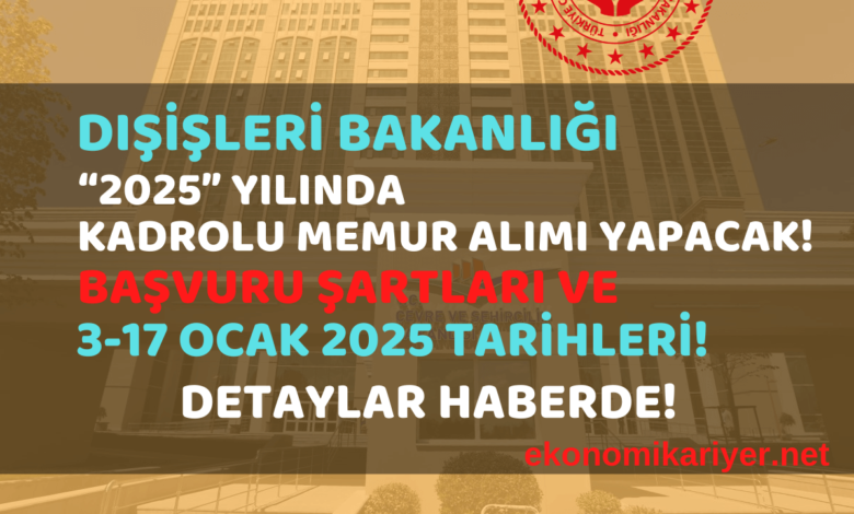 dış işleri memur alımı