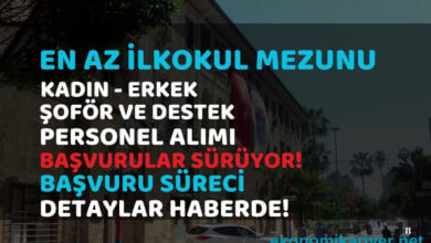 şoför ve destek personeli alımı