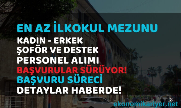 şoför ve destek personeli alımı