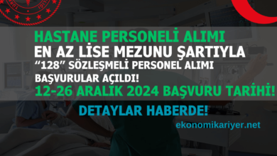 hastane personel alımı