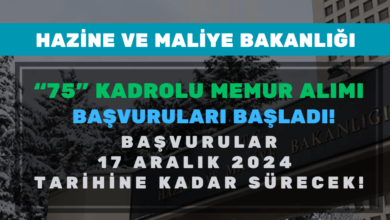 hazine maliye bakanlığı personel alımı