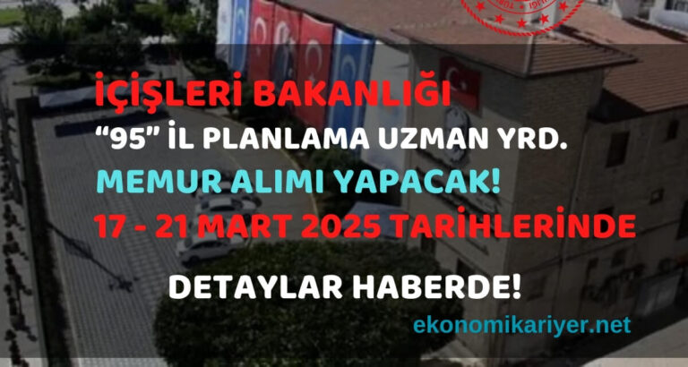içişleri bakanlığı memur alımı