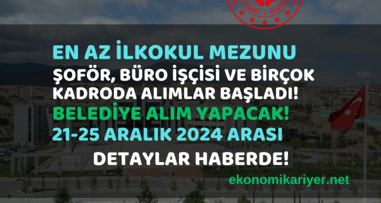 ilkokul belediye işçi alımı
