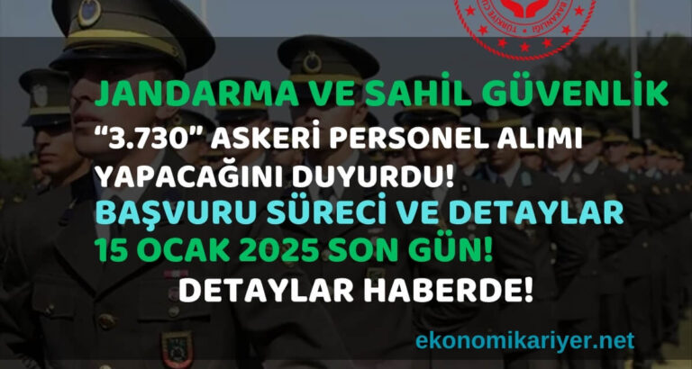 jandarma personel alımı