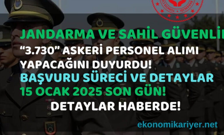 jandarma personel alımı