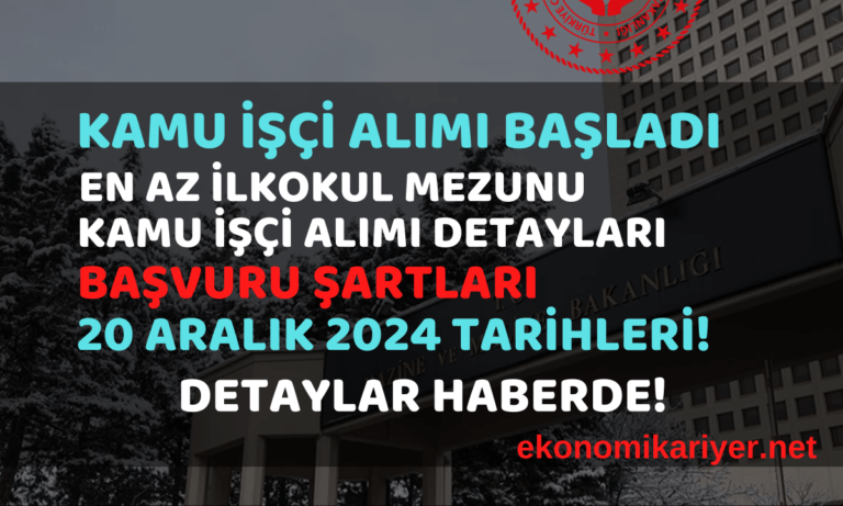 kamu işçi alımı