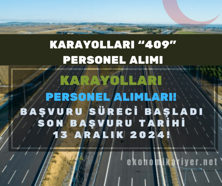 karayolları personel alımı