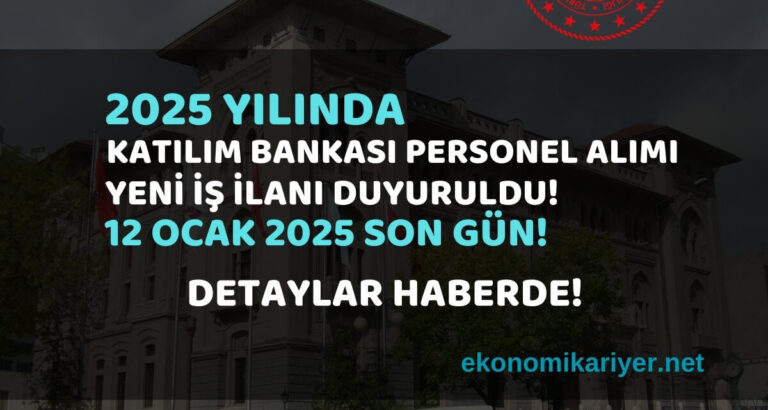 katılım bankası personel alımı